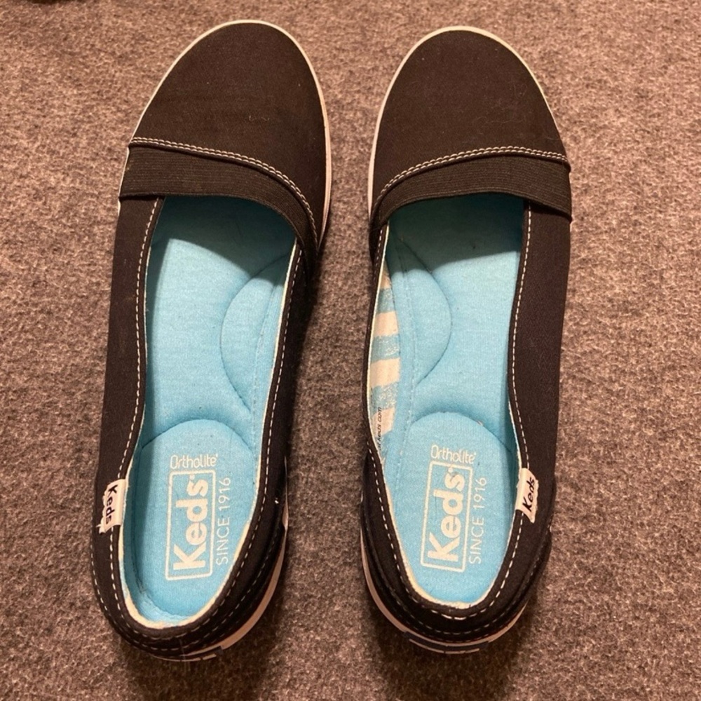 Keds Black Canvas Flats